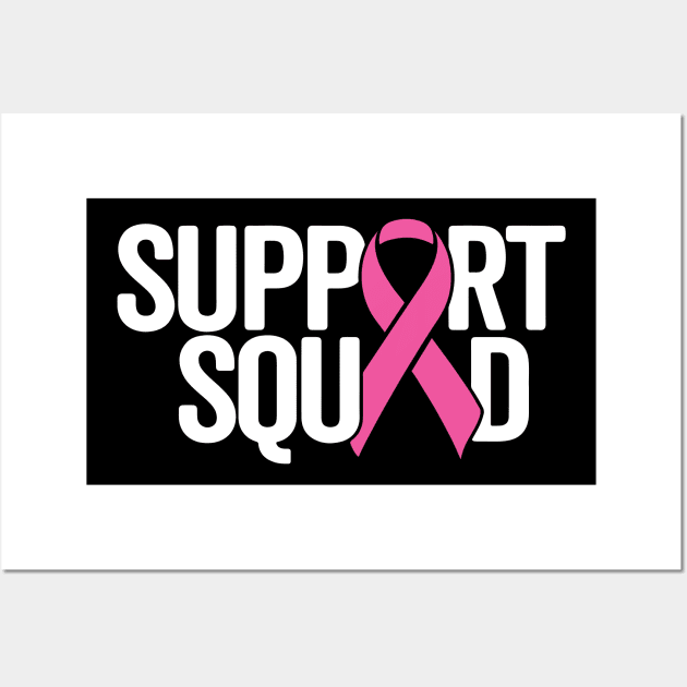 Cancer Support Squad Wall Art by kangaroo Studio